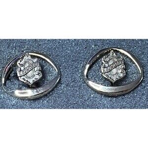 Vintage Oldsmobile Cuff Links Chrome Silver Tone Olds Pair In Case